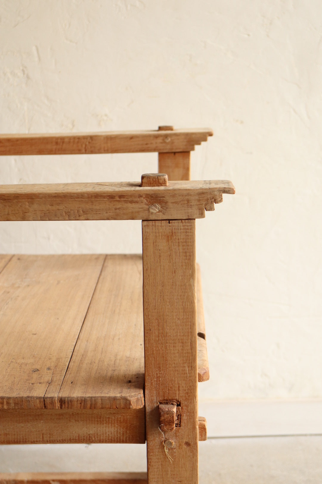 Solid Pine Handcarved Armchair