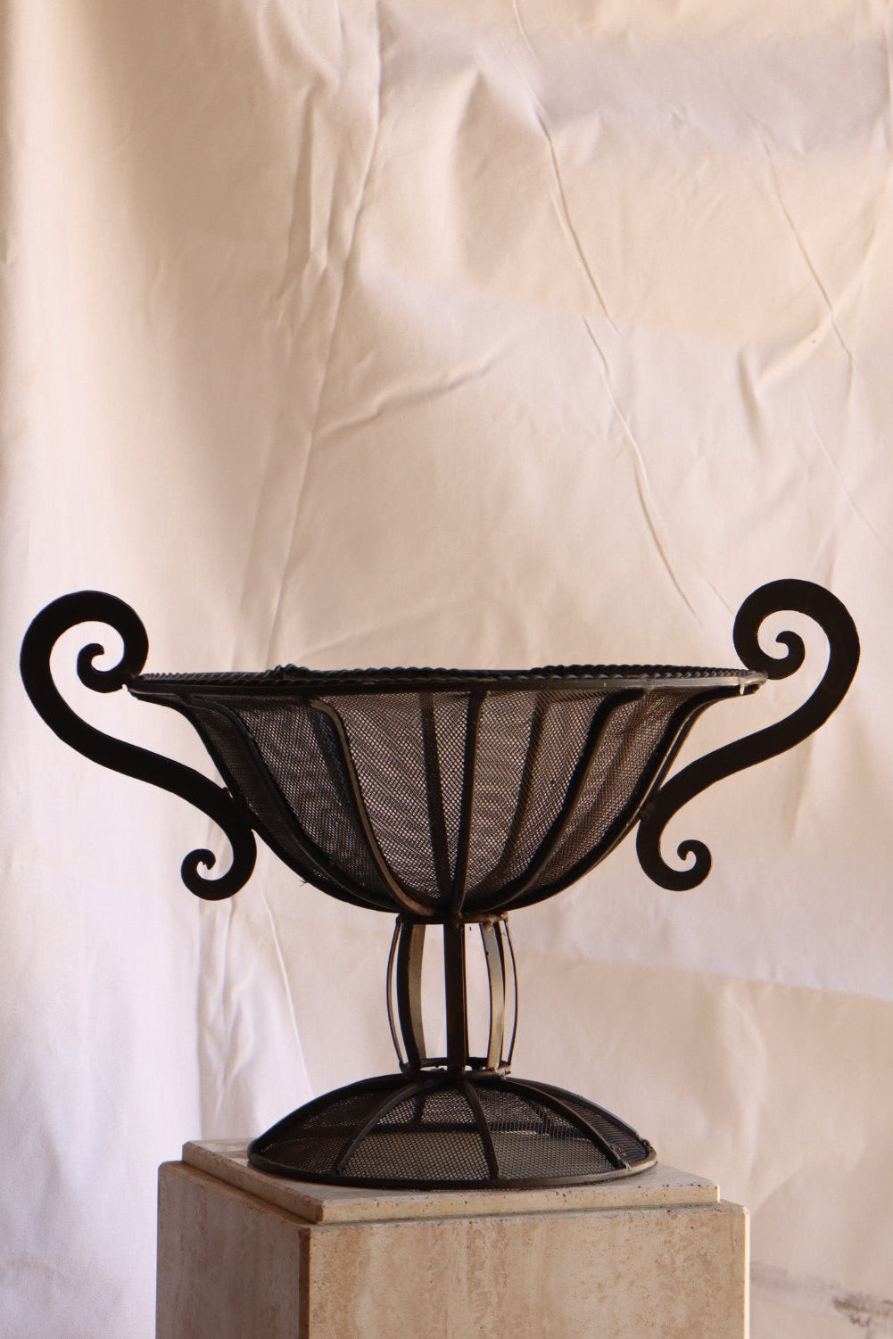 Metal Pedestal Bowl