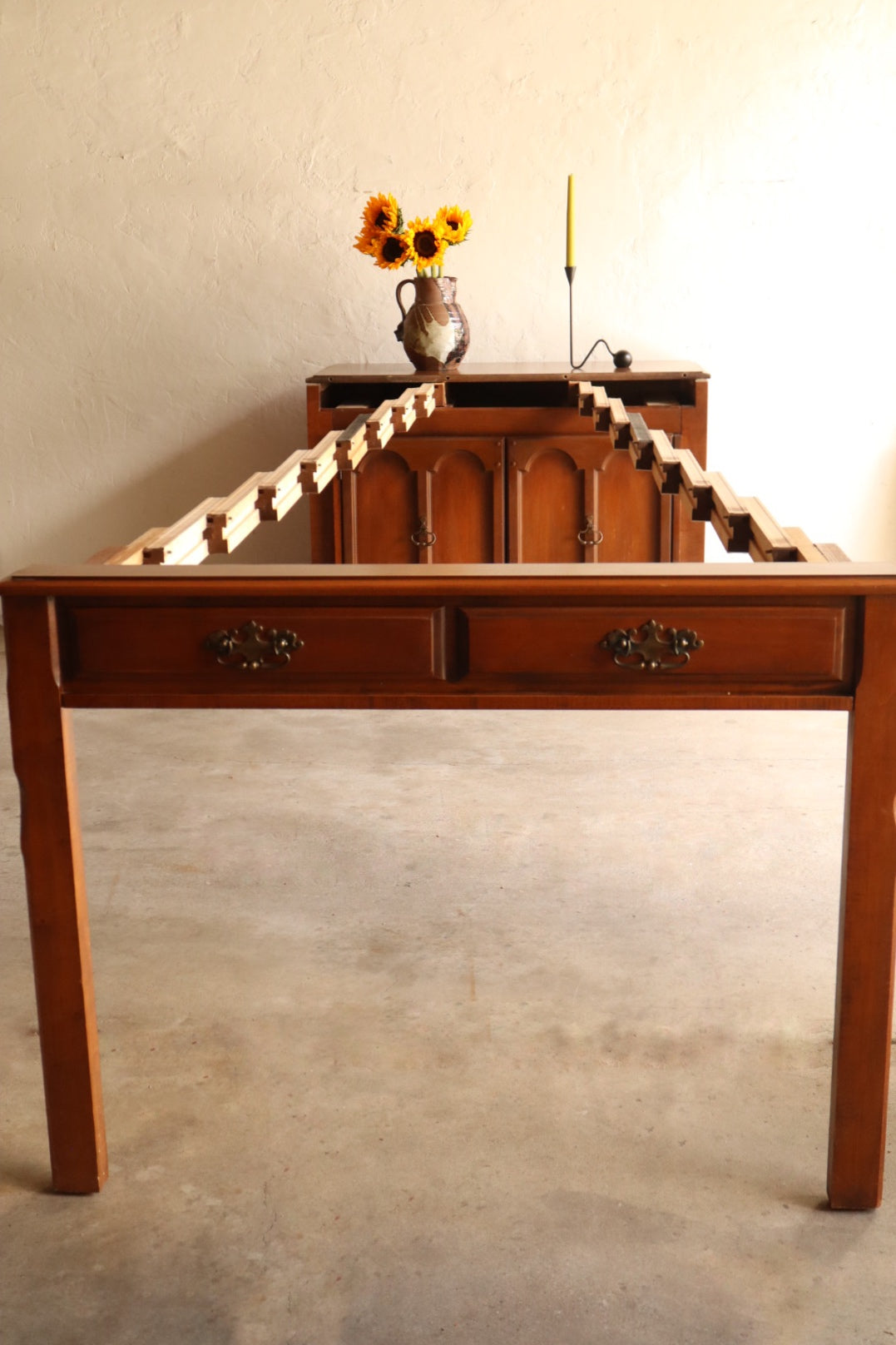 1970s Cabinet with Expanding Table