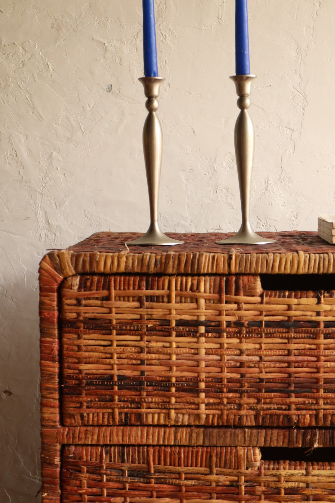 Vintage Rattan Dresser
