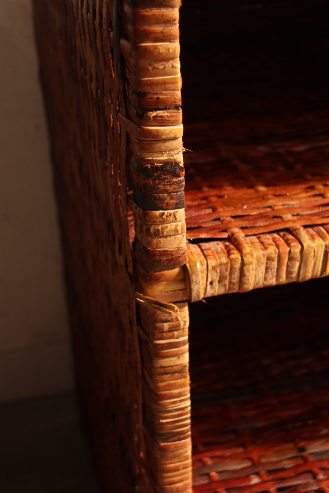 Rattan Media Console