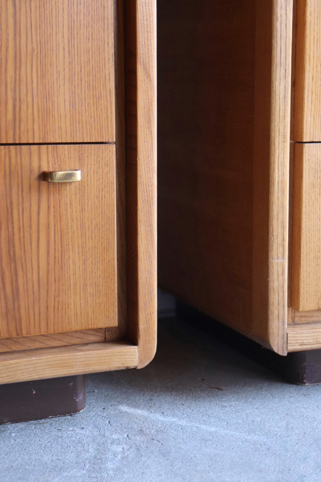 Pair of Burl Wardrobes