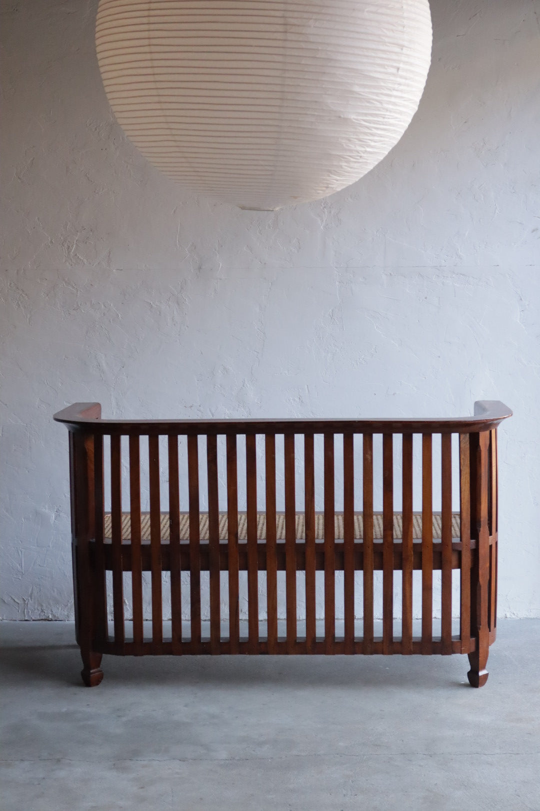Vintage Bench with Cane Seat