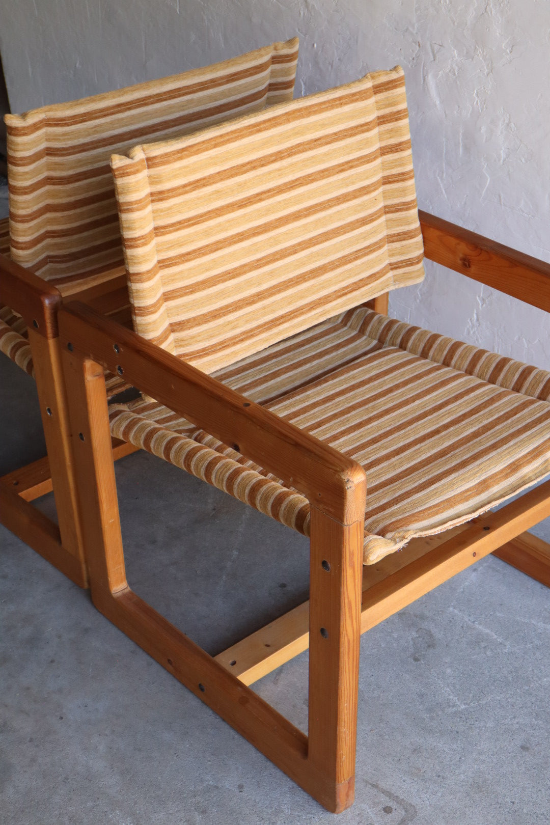 1970s Pine Armchairs