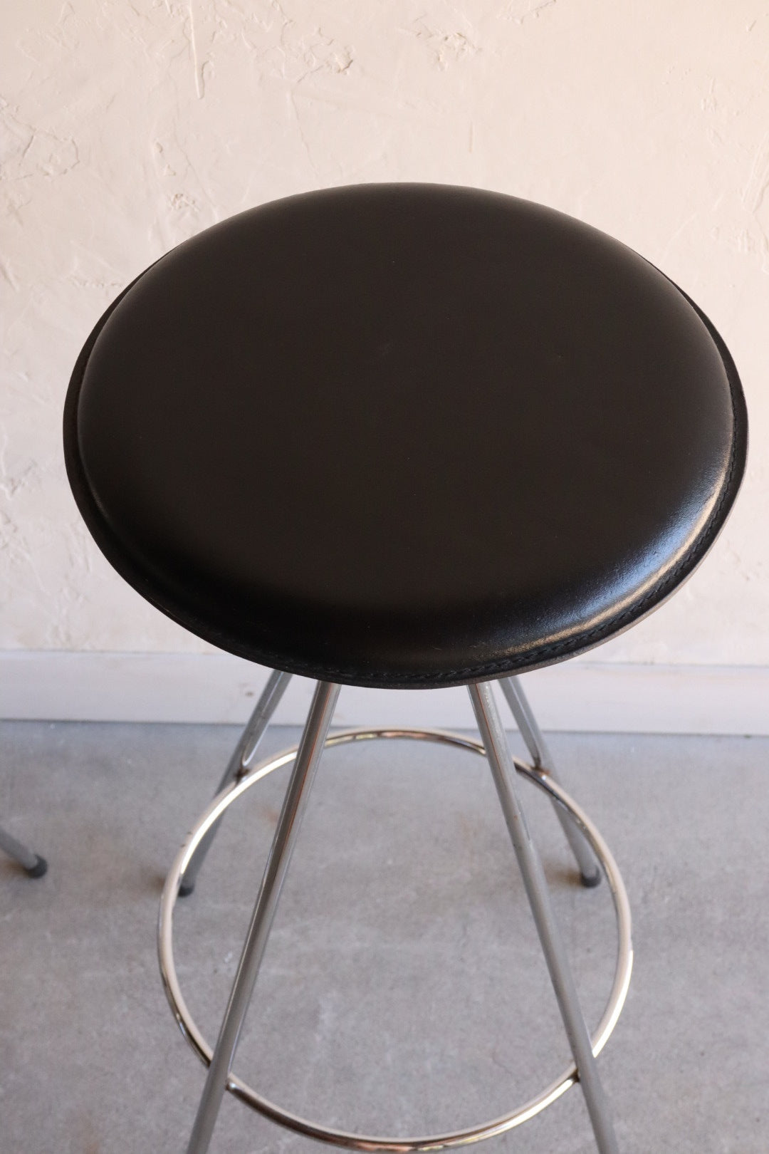 Chrome & Leather Barstools