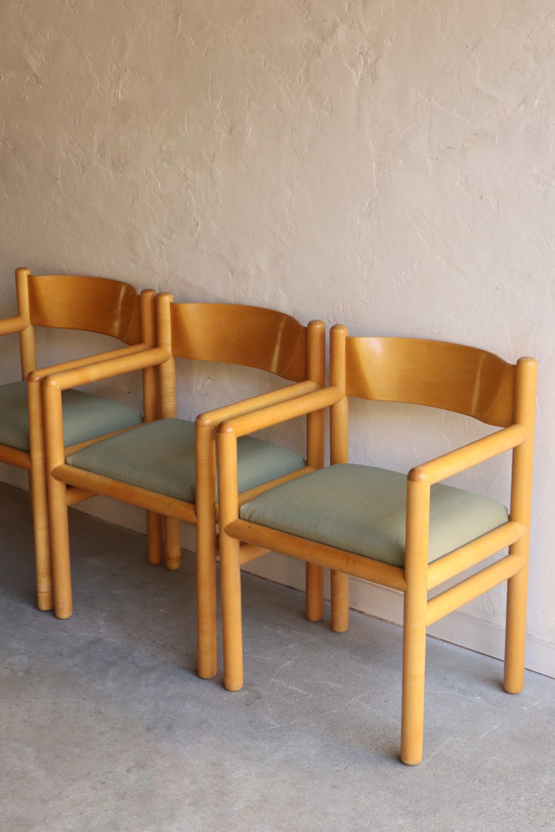 Postmodern Acorn Dining Chairs by Vignelli