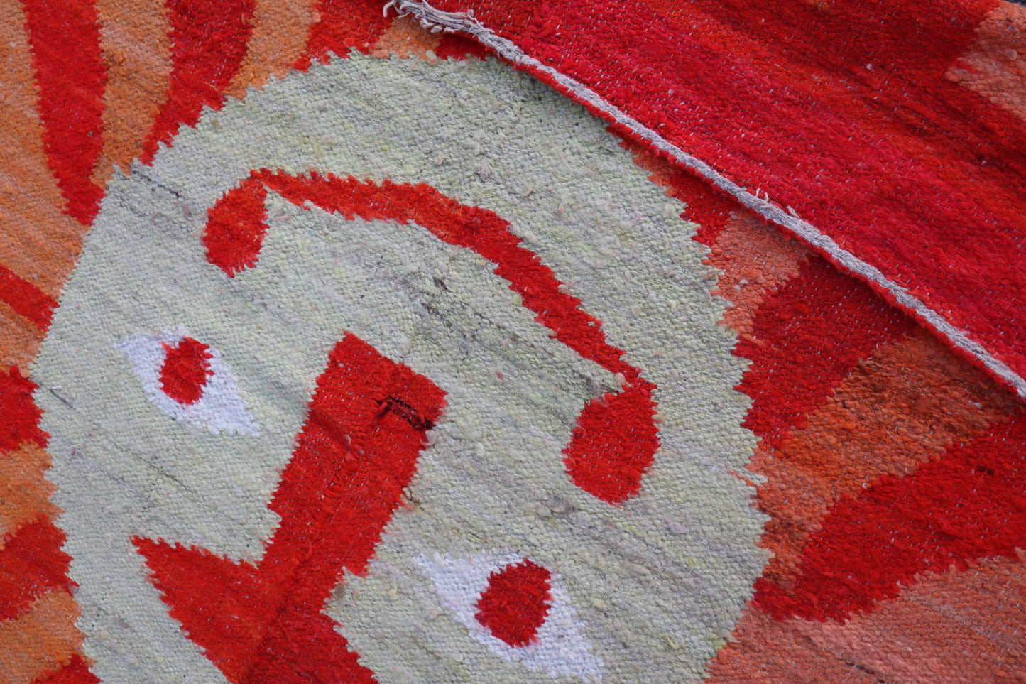 Vintage Handmade Wool Rug