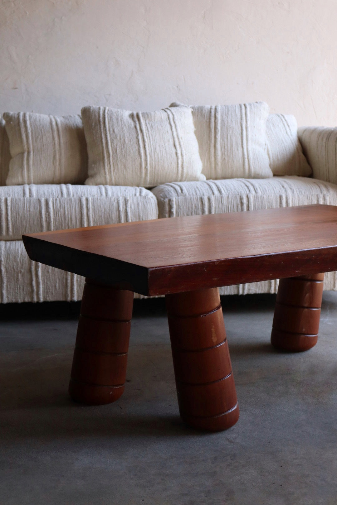 Handmade Redwood Coffee Table