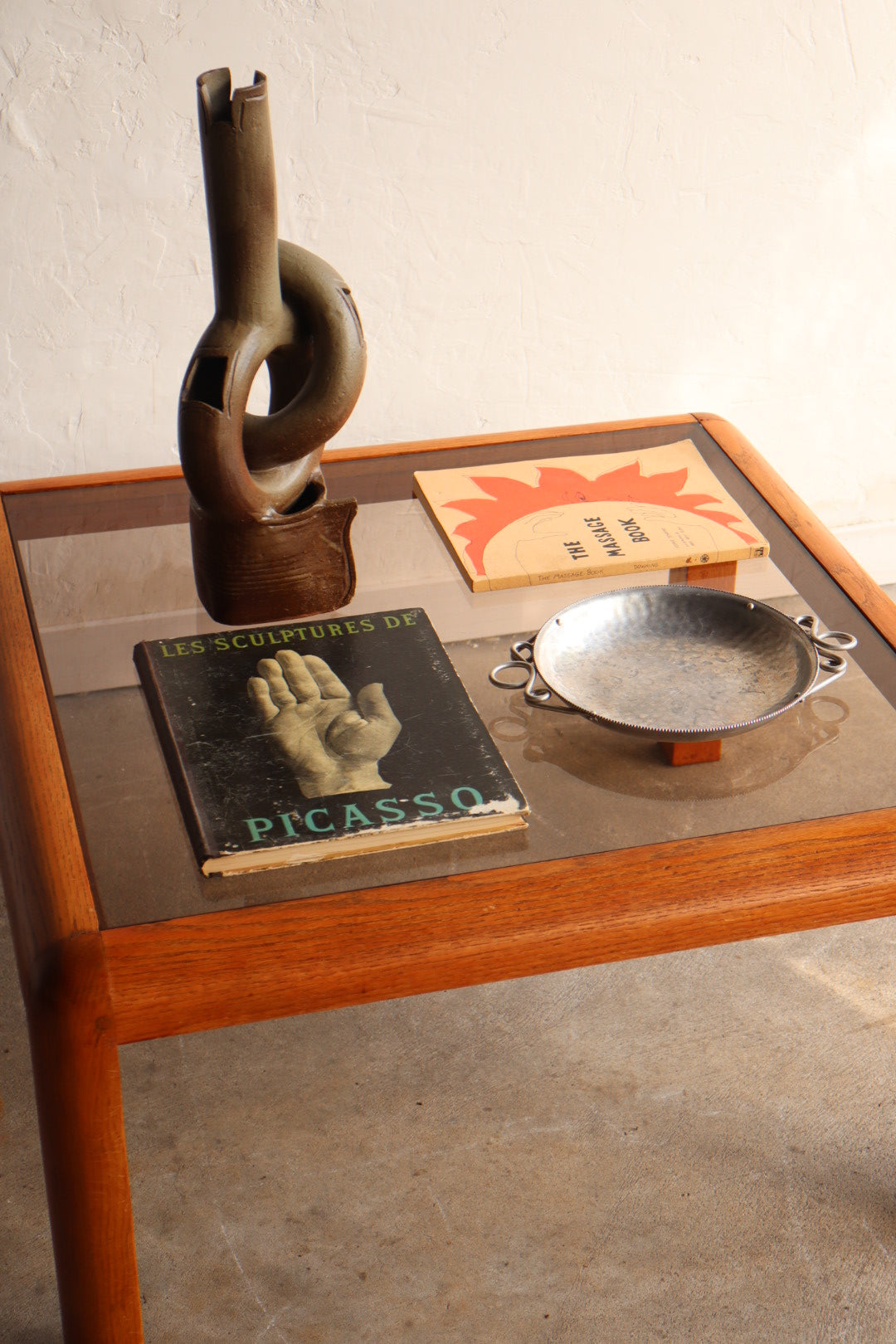 Danish Teak & Smoked Glass Coffee Table
