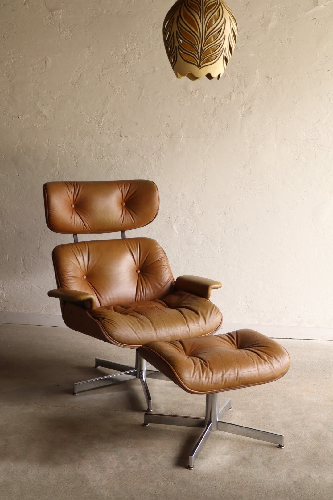 Eames Style Lounge Chair and Ottoman