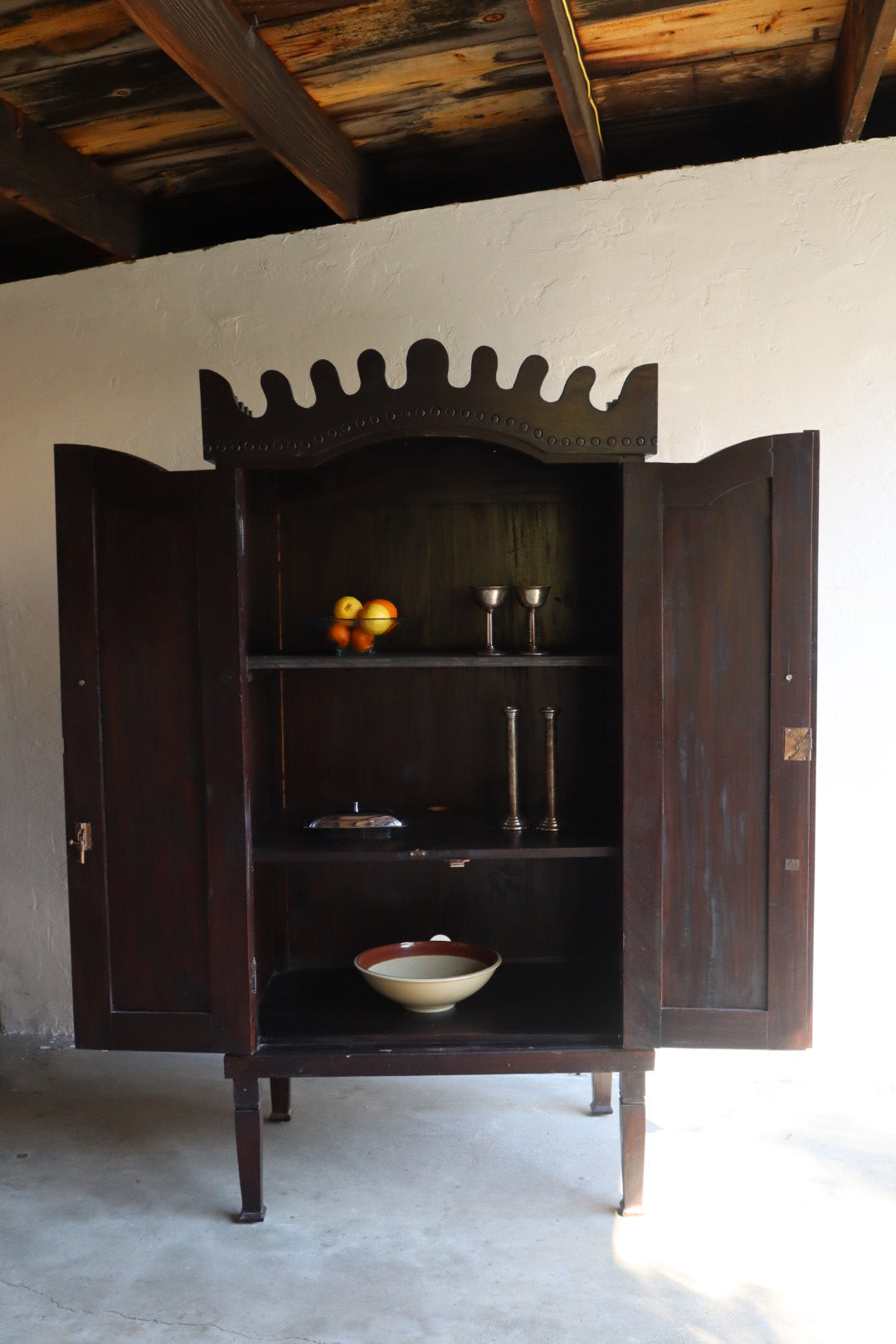 Vintage Wood Hutch