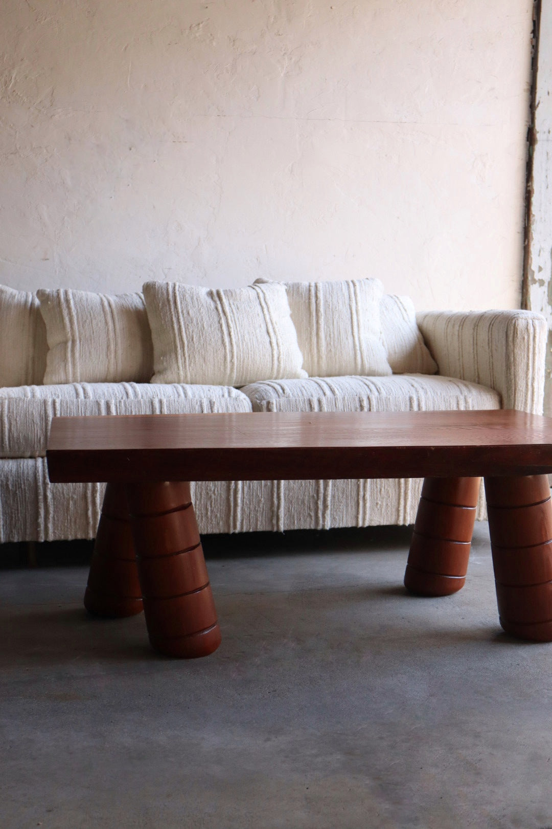 Handmade Redwood Coffee Table