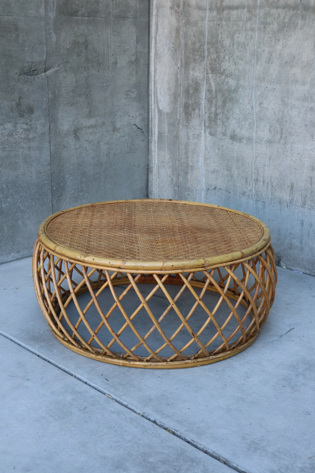 Bamboo & Rattan Coffee Table