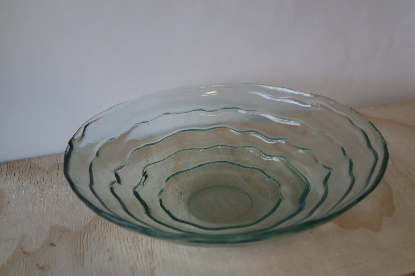 Rippled Glass Bowl