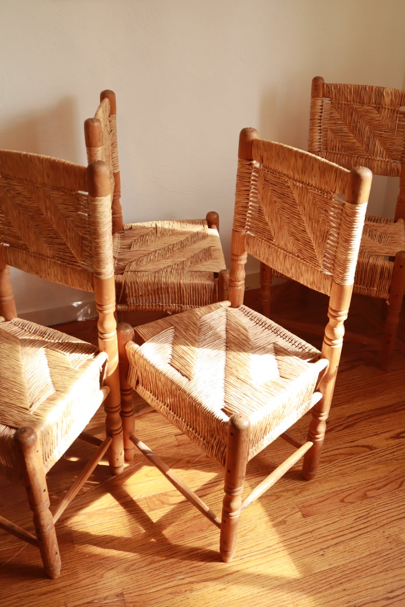 Rustic pine dining online chairs